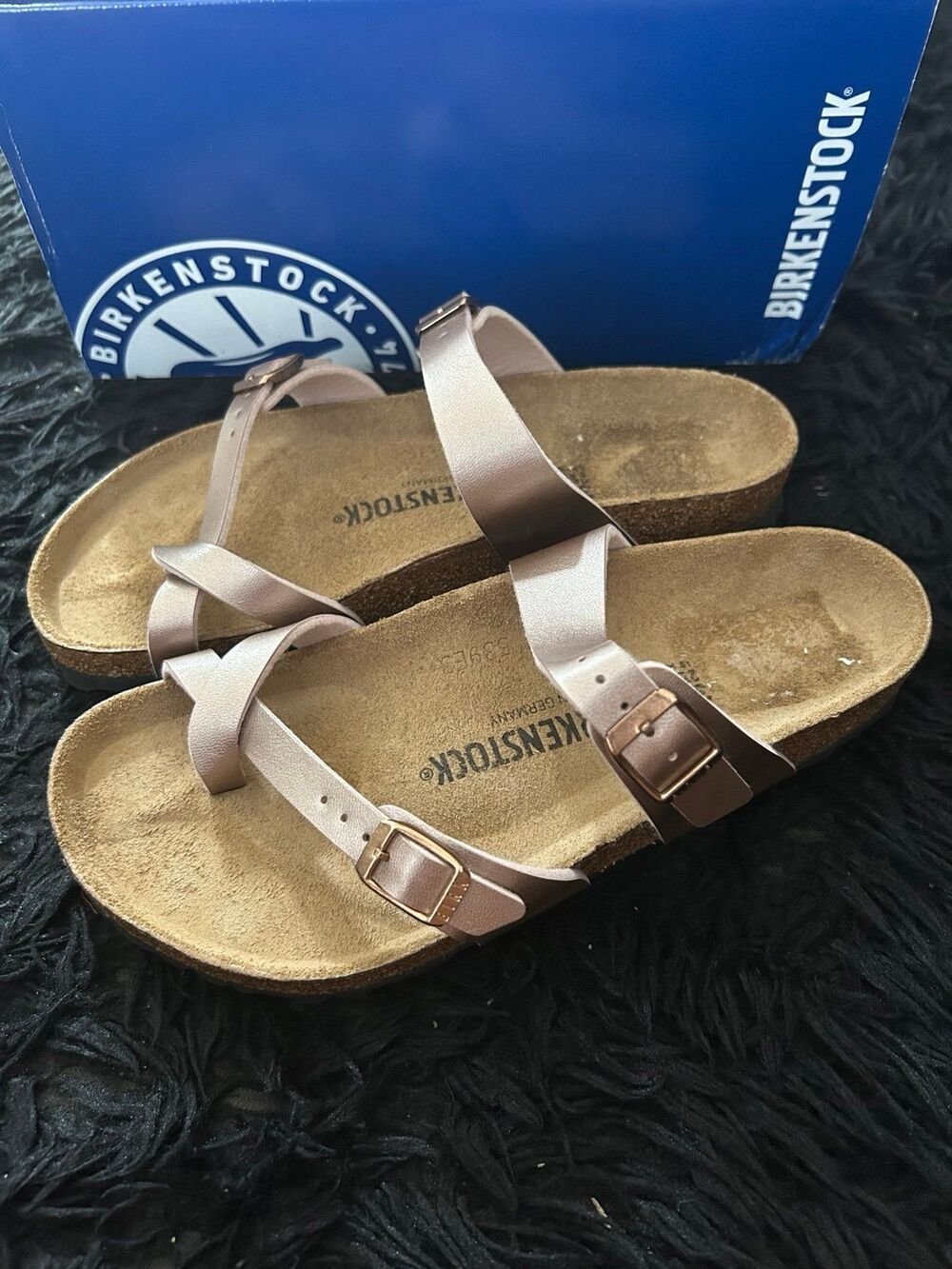 BIRKENSTOCK Mayari copper metallic gladiator sandals slippers shoes eur 39 new